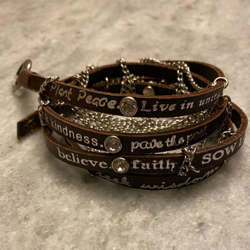 Buckle Wrap Leather Bracelet